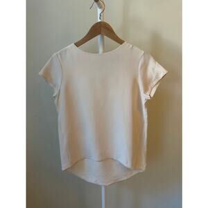 Protagonist 100% Silk Short Sleeve Top, Size XS